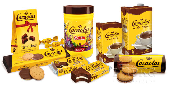 Packaging Cacaolat multiproducto 