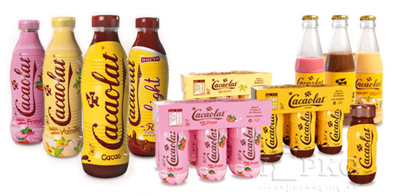 Packaging Cacaolat batidos: sleever etiqueta